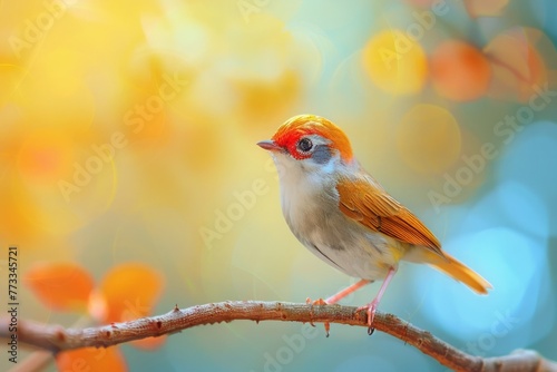 Beautiful bird on a branch