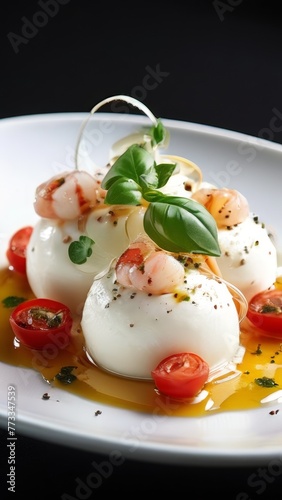 Italian bocconcini and shrimp