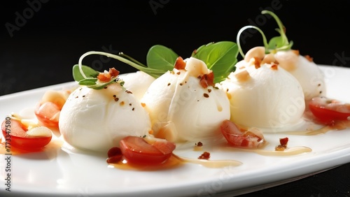 Italian bocconcini and shrimp photo