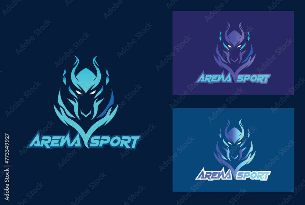 Esports gaming mascot vector logo design