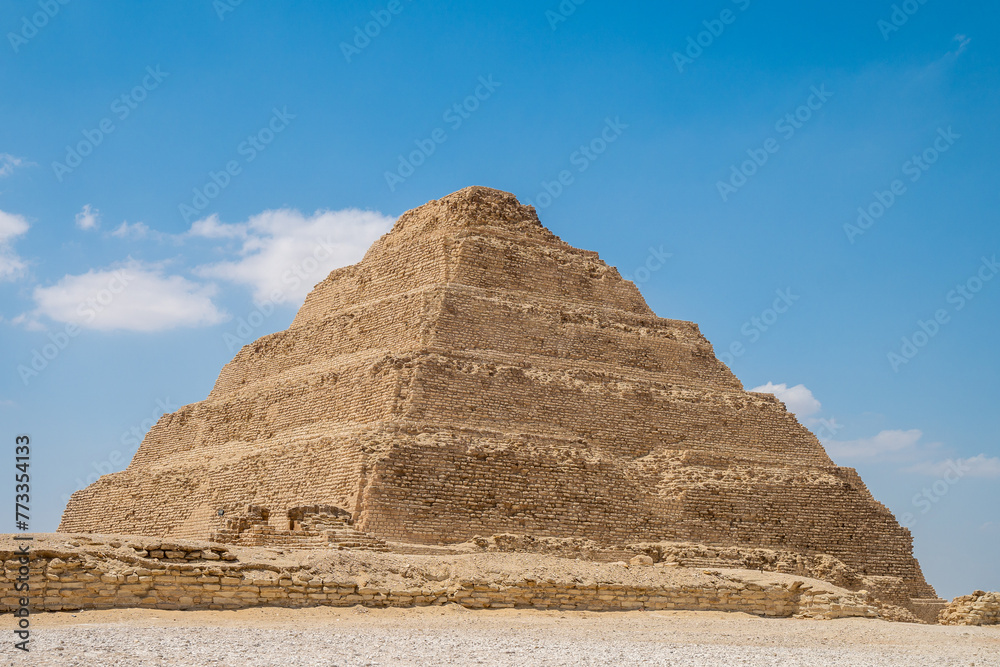 Step pyramid of Djoser, Saqqara,, History of Ancient Egypt