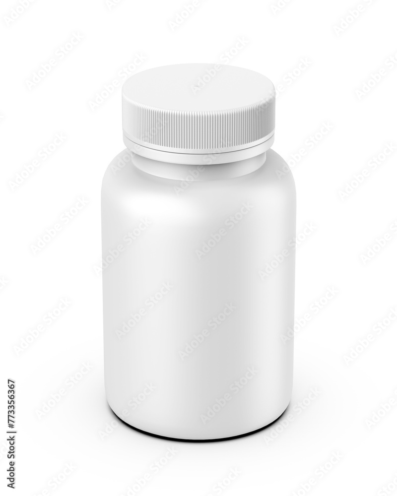 Pill container jar bottle mockup template, 3d illustration. Pill container jar bottle mockup template, 3d illustration.