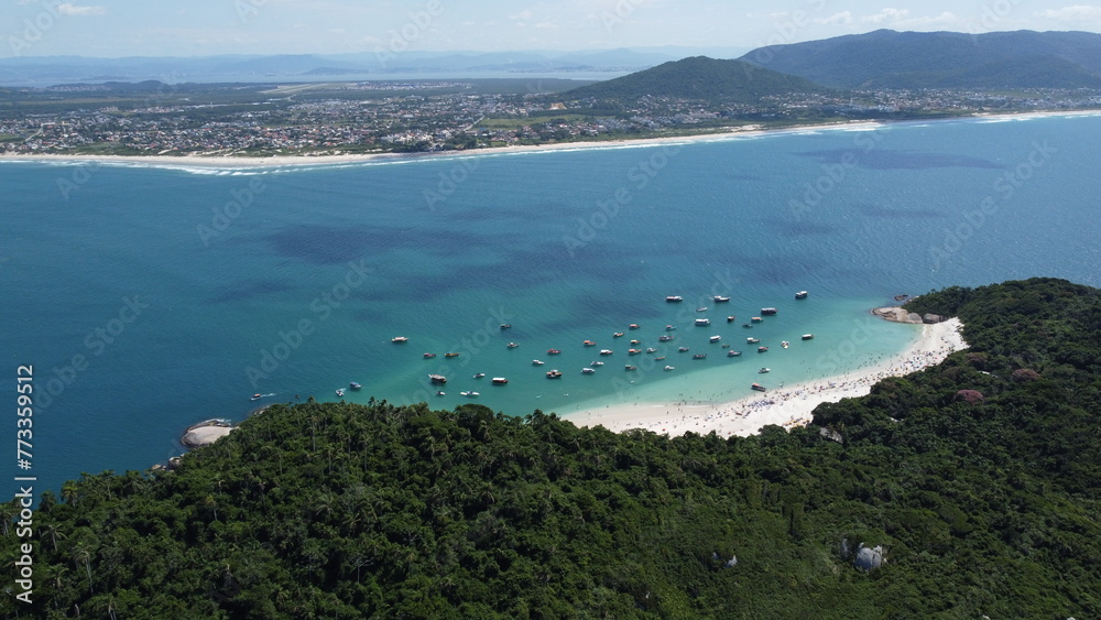 Imagens Aereas da Ilha do Campeche em Florianópolis
