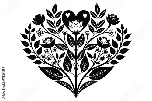 heart-shaped-arrangement-of-flowers--leaves-logo-ve illu.eps