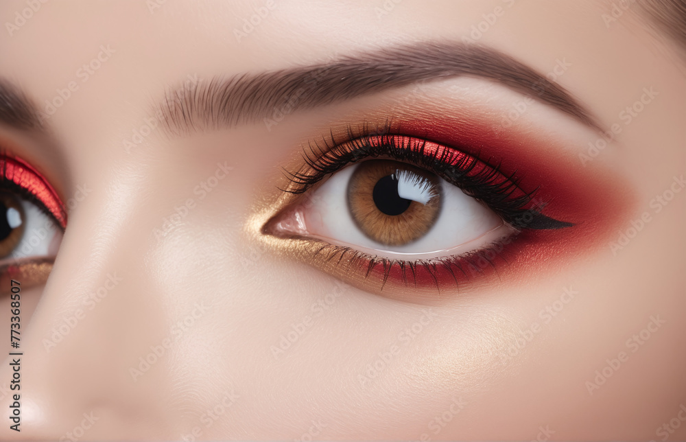 close up of eye with makeup close up of eye with makeup