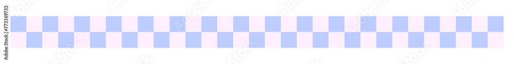 Chessboard, checkerboard geometric design border, stripe vector illustration