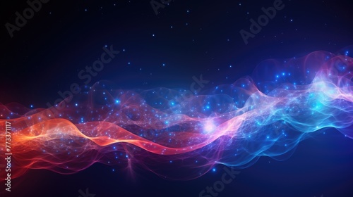 Abstract digital background. Can be used for technological processes, neural networks and AI, digital storages, sound and graphic forms, science, education, etc