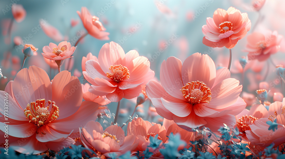 pink flowers in spring pink flowers in spring