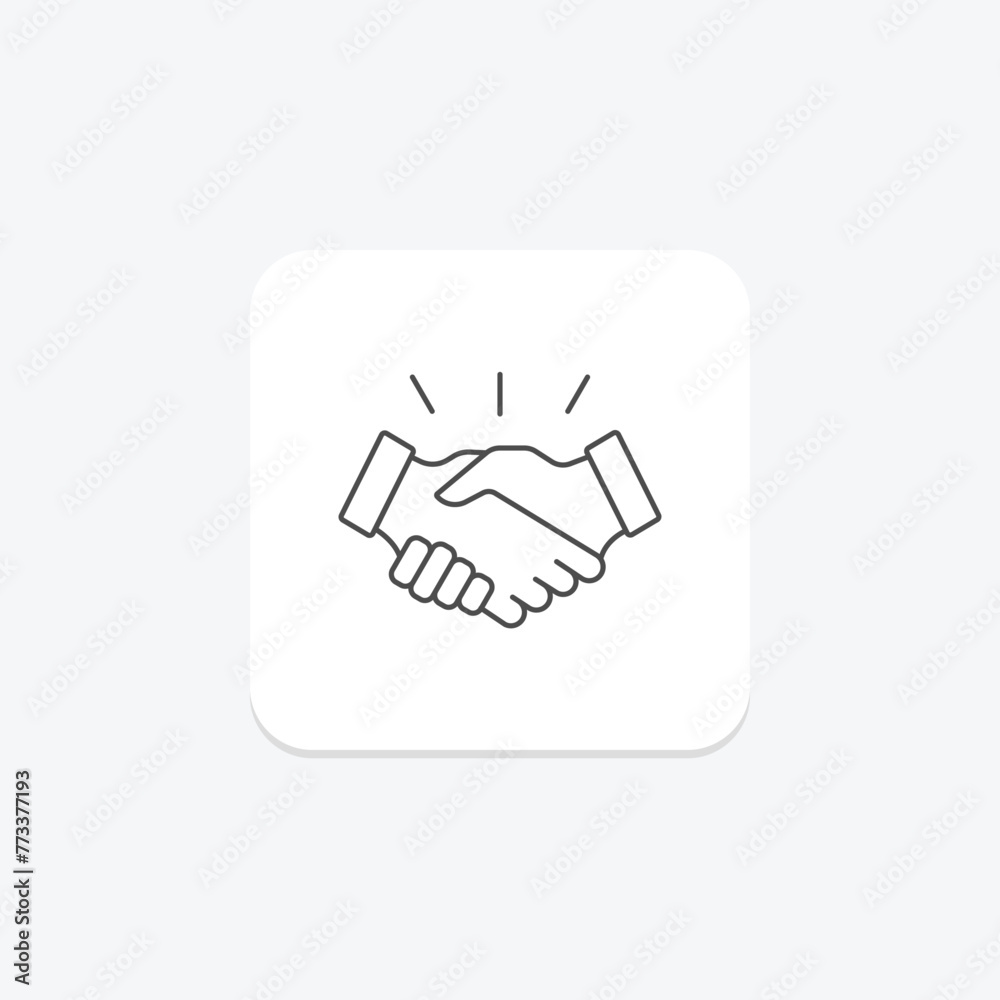 Collaborative Partnership icon, partnership, collaboration, teamwork, unity thinline icon, editable vector icon, pixel perfect, illustrator ai file Collaborative Partnership icon, partnership, collaboration, teamwork, unity thinline icon, editable vector icon, pixel perfect, illustrator ai file