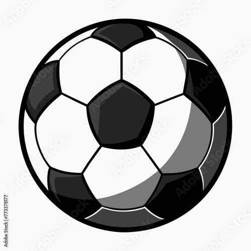 soccer ball isolated on white