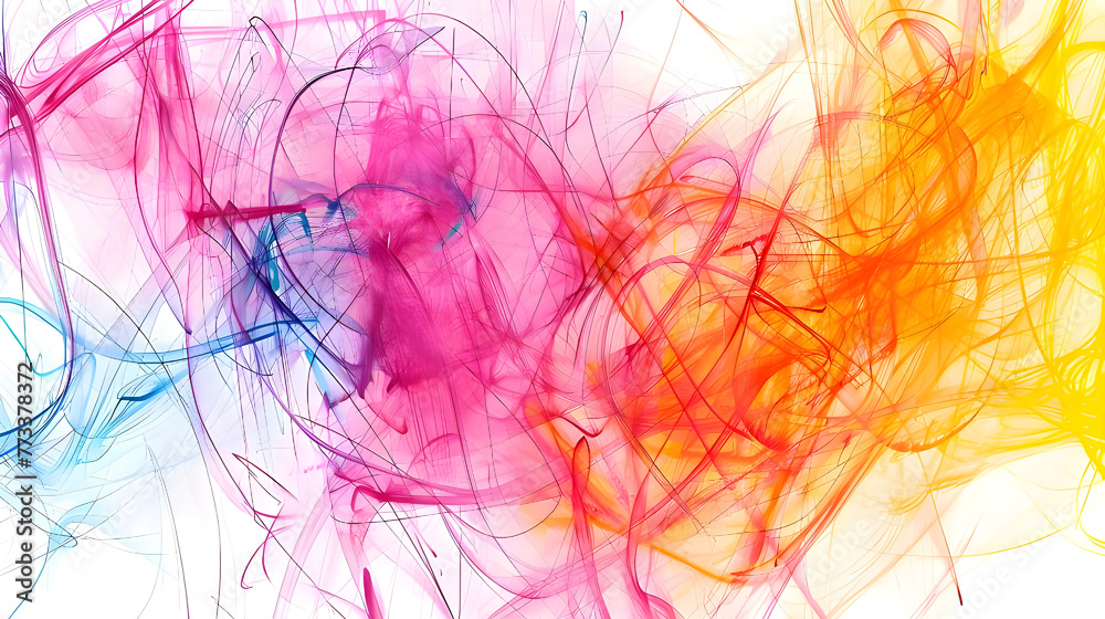 Abstract colorful scribbles - Ai Generated Abstract colorful scribbles - Ai Generated