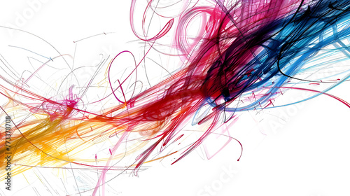 Abstract colorful scribbles - Ai Generated