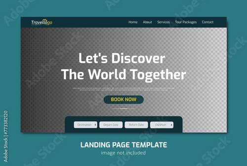 Travel Landing page design | Website template design