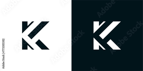 Minimal Letter KF FK Vector Logo , Logotype Initial KF FK Creative Vector Designs photo