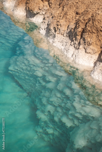 Salted lakes in Siwa Oasis, Egypt