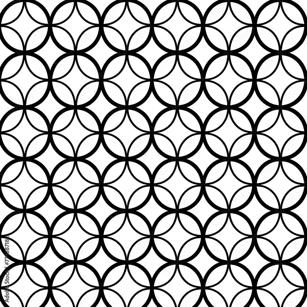 Geometric repeat circle pattern - Ai Generated Geometric repeat circle pattern - Ai Generated