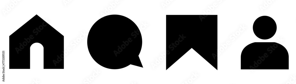 Social network icons isolated on transparent background. Social icons for your design Instagram logo Like Comment Share Save Admin user icons for social media Networking Interface Icons set for web