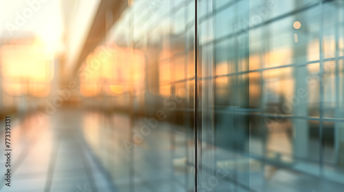 abstract blurred background of a modern office building,shallow DOF