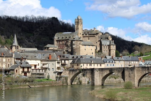 Estaing and the River Lot. photo