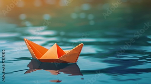 paper boat in water © Naila