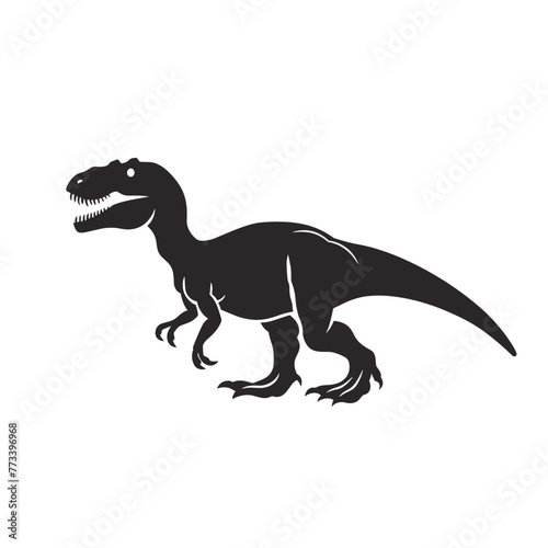 Tyrannosaurus icon isolated on white background. Vector illustration