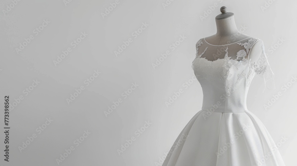 dress on a mannequin.