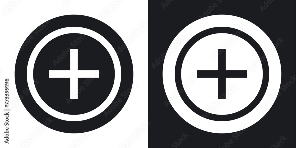Positive Action and Plus Icons. Additional Functionality and Enhancing Symbols.