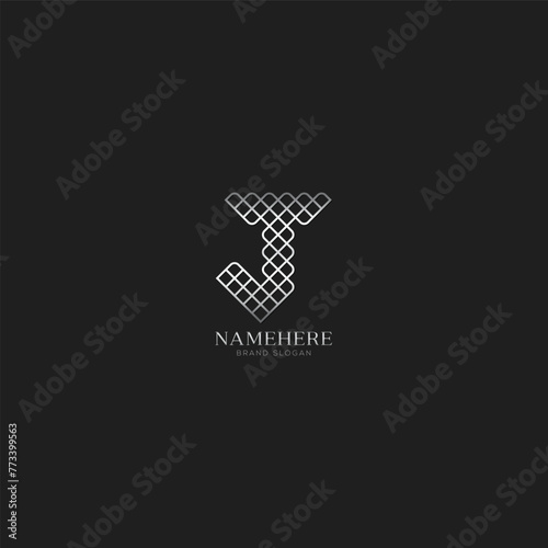 Elegant luxury letter J logo design