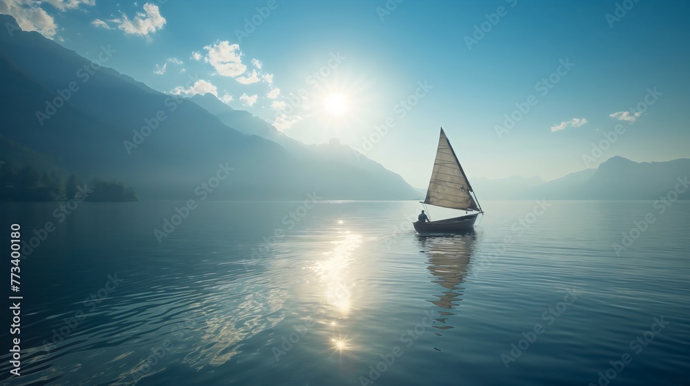 Voyage of Tranquility: Sailing Across the Azure Horizon