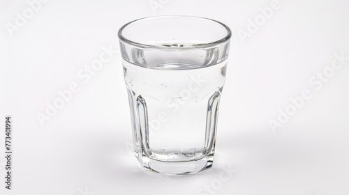 Wallpaper Mural Glass of Water Isolated on White Background, Healthy Drink Photo Torontodigital.ca