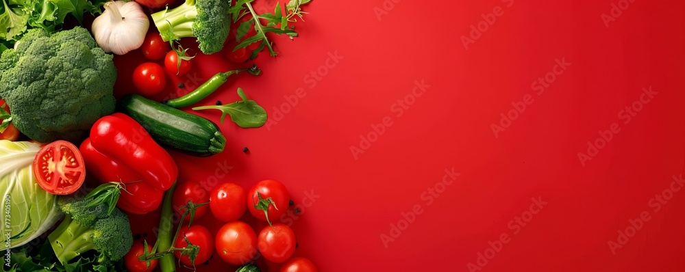 fresh chopped vegetables for salad background.