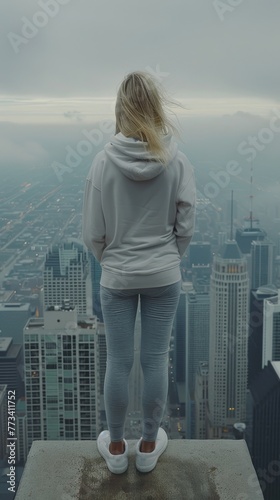Woman above the City © takkan