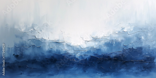 Blue abstract acrylic background