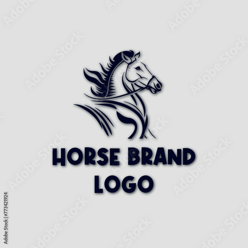 Elegant horse logo icons. Royal stallion symbol design. Equine stables sign. Equestrian brand emblems. Vector illustration design