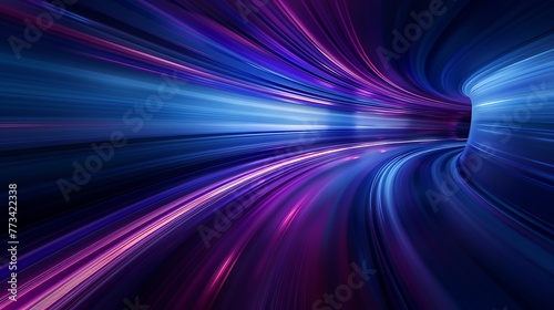 Abstract Blue And Violett Motion Speedlines