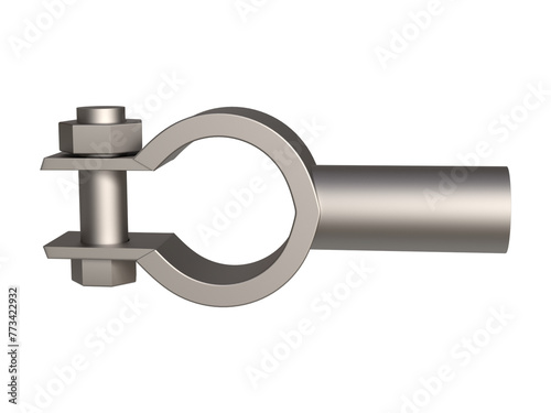 3D metallic Battery Terminal rendering