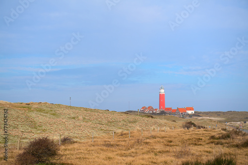 Lighthouse on Dutch island Texel