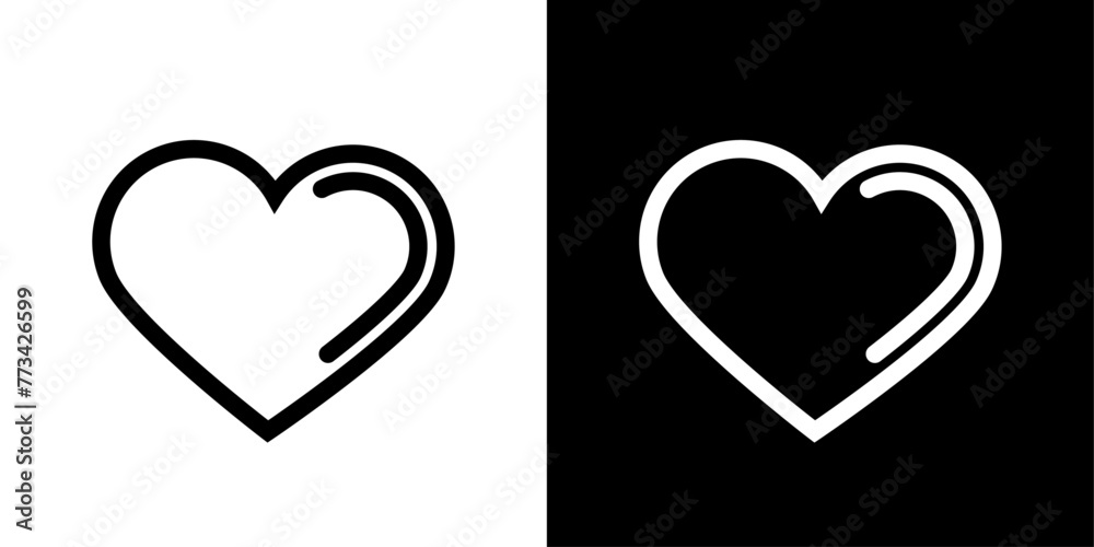 Love and Affection Icon Set. Valentine's Day and Heart Celebration Symbols.