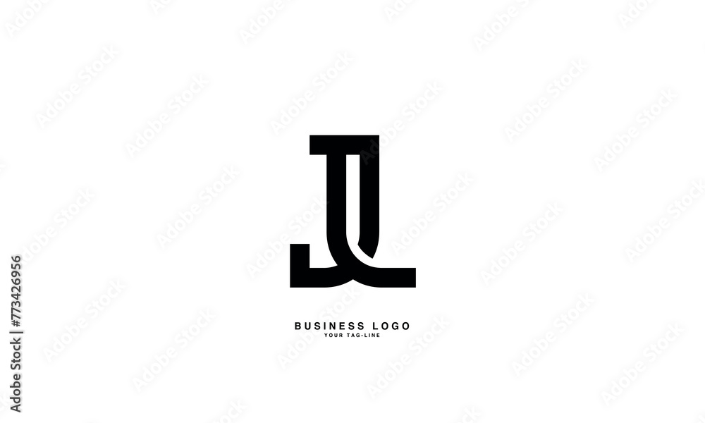 JL, LJ, J, L, Abstract Letters Logo Monogram JL, LJ, J, L, Abstract Letters Logo Monogram