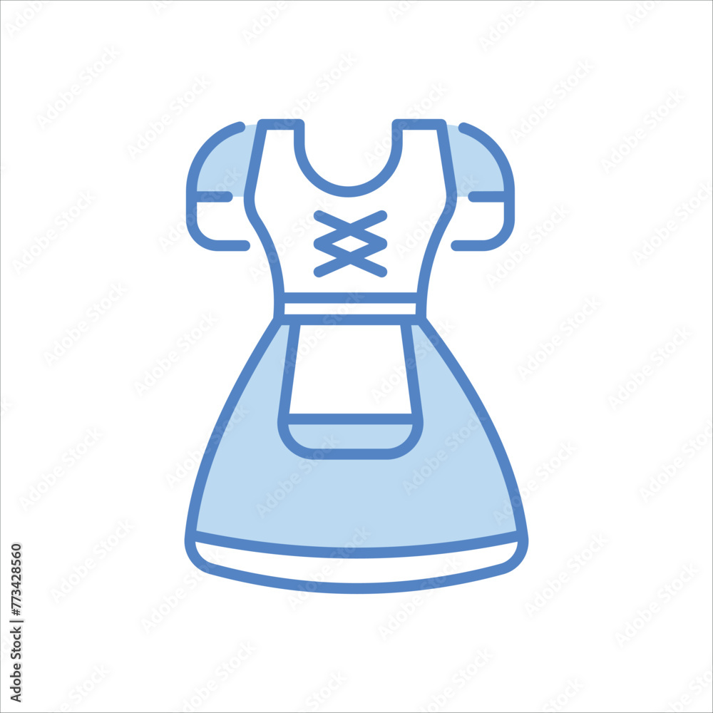 Dirndl icon editable stock vector icon Dirndl icon editable stock vector icon