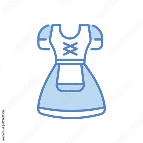 Dirndl  icon editable stock vector icon