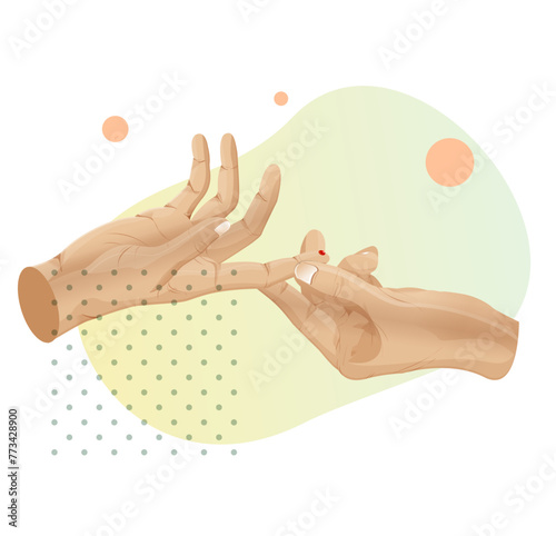Diabetes Mellitus - Blood Drop - Stock illustration