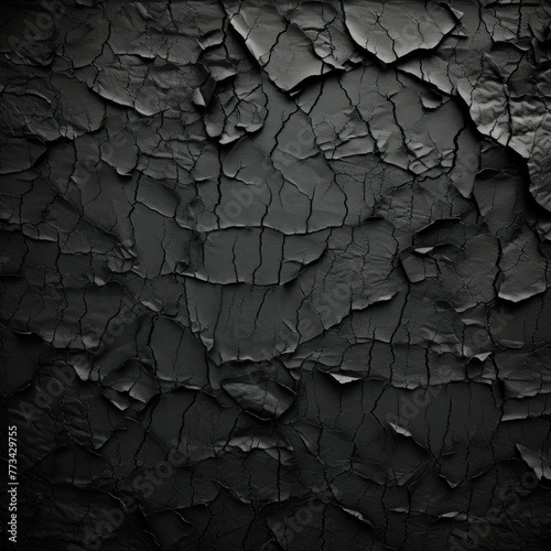 Black torn plain paper pattern background