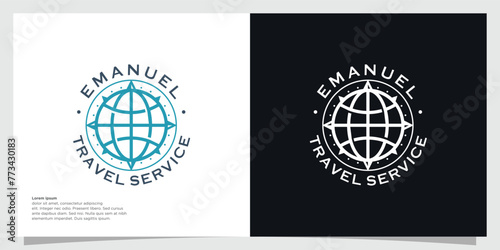 globe travel service icon from web image