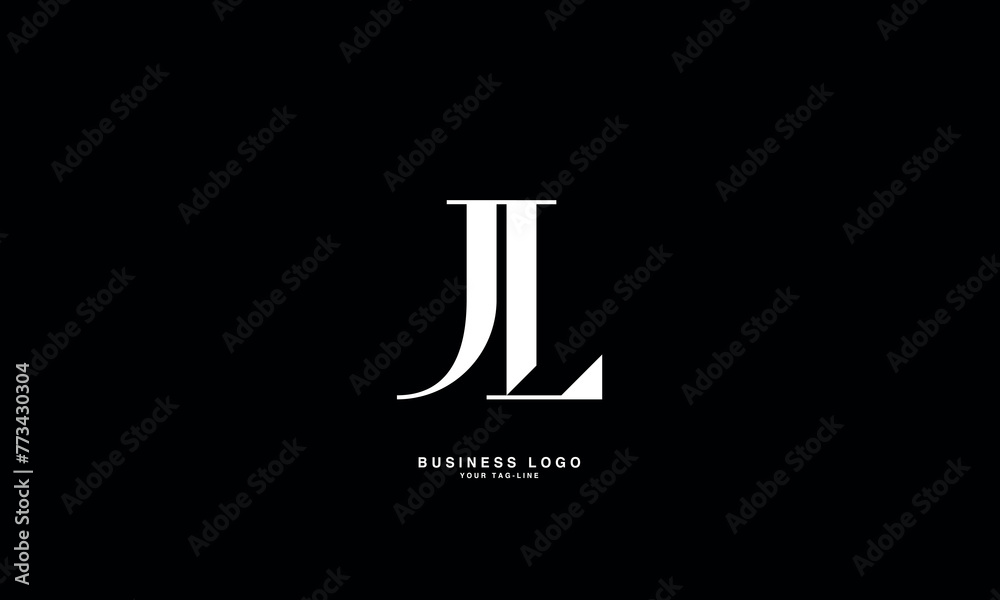 JL, LJ, J, L, Abstract Letters Logo Monogram JL, LJ, J, L, Abstract Letters Logo Monogram