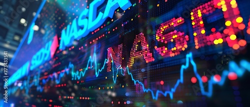 The Nasdaq American Stock Market Exchange Index Chart © Copper