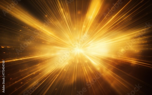 Glowing abstract sun burst with digital lens flare