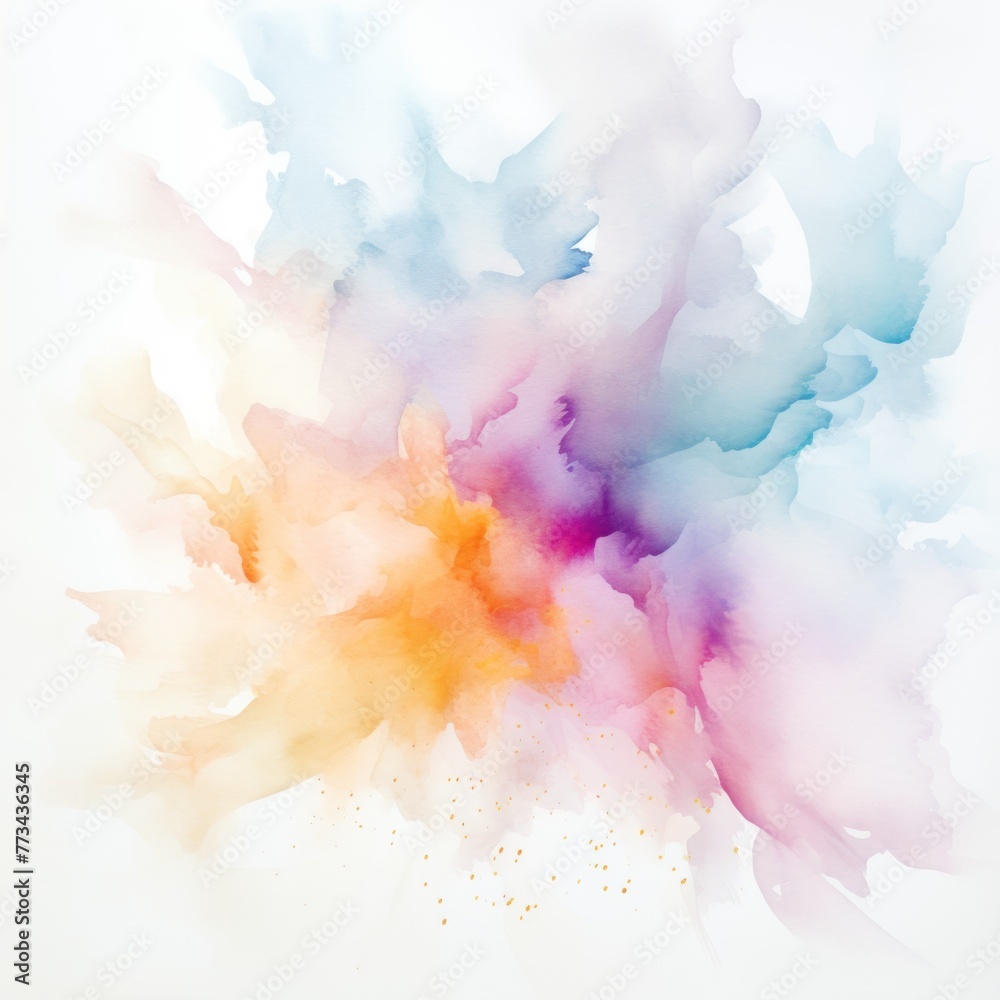 White light watercolor abstract background 