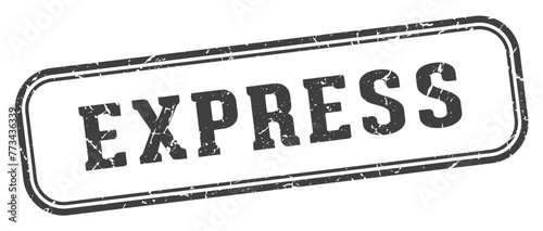 express stamp. express rectangular stamp on white background