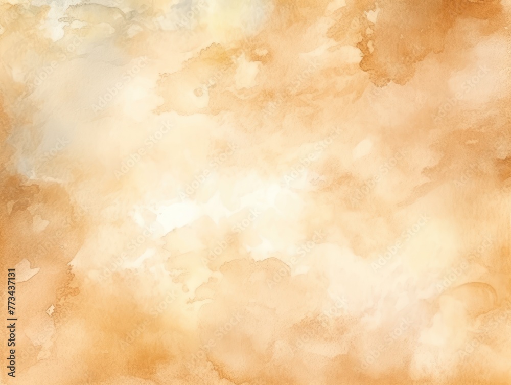 Beige light watercolor abstract background 